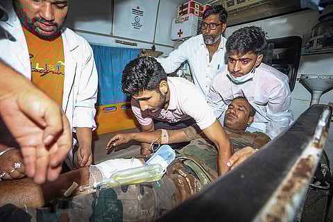 Terrorist attack on an Army convoy